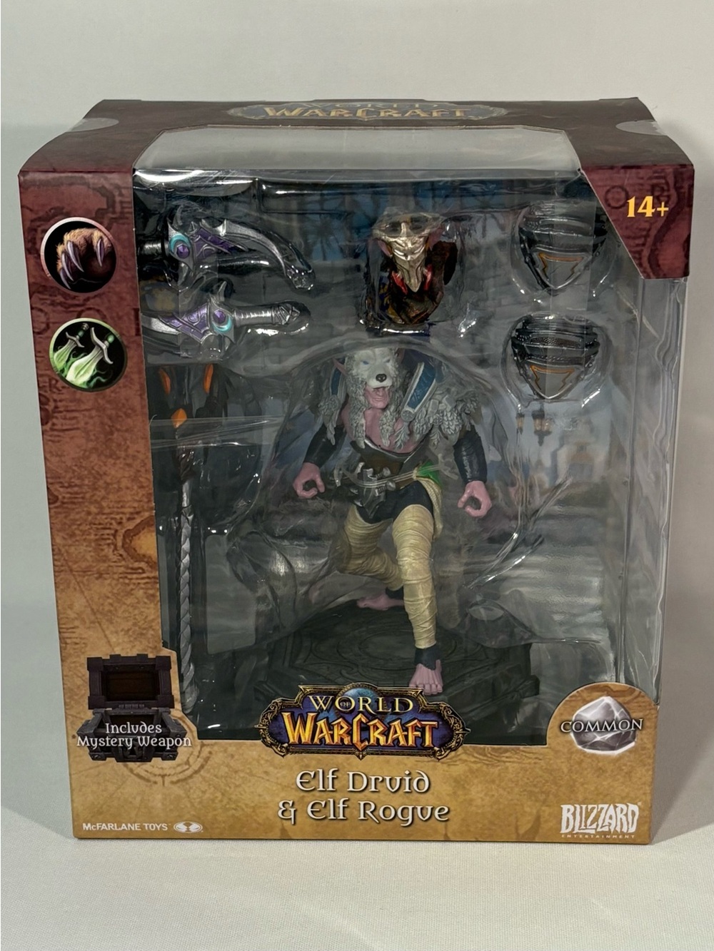 🧝 MCFARLANE TOYS BLIZZARD WORLD OF WARCRAFT ELF DRUID & ELF ROGUE 6" FIGURE 🧝